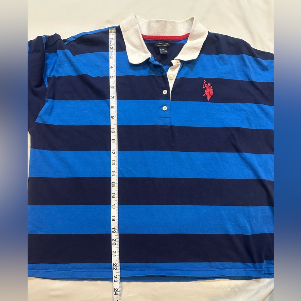 Vintage VTG 90s U.S. Polo Assn. Rugby Shirt Striped Collegiate Polo - Picture 11 of 15